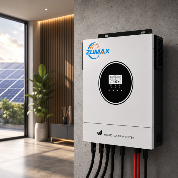 Гибридный инвертор Zumax(Power - 3.2KW) 3.2KW, 24В, с MPPT солнечным контроллером,чистый синус, гарантия 12 месяцев!