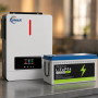 Комплект: гібридний інвертор Zumax MIC-4.2KW, 24В, MPPT сонячний контролер + LiFePO4 акумулятор 25.6V 100Ah 2560W  з дисплеєм