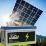 Комплект: LiFePO4 акумулятор 25.6V 100Ah 2560W з дисплеєм + Сонячна панель  JА Solar JAM66D45-635/LB N-Type (635 Вт) Bifacial