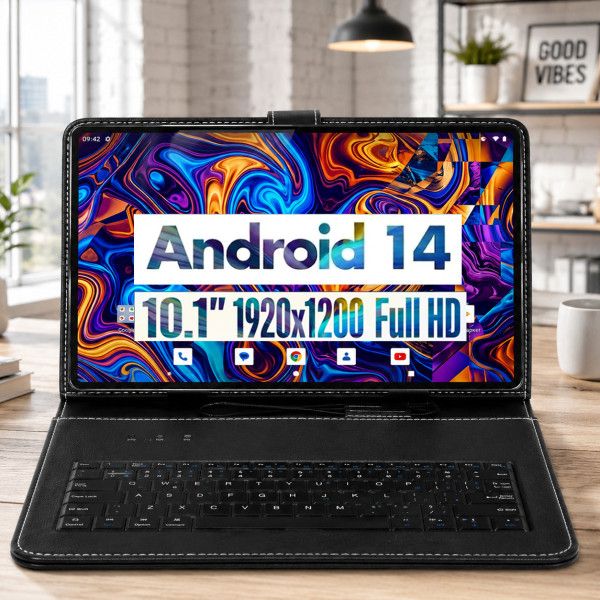 Планшет телефон Samsung Galaxy Tab F10 Force LTE 6/128 DUAL SIM 10.1" IPS FULLHD + Чохол-клавіатура + Карта пам'яті 32GB!