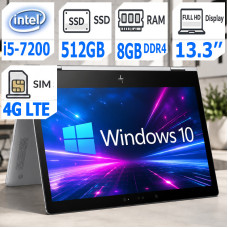 Сенсорний ноутбук HP EliteBook X360 13.3" 1030 G2 i5-7200U 8Gb/512SSD + Слот сім карти!