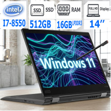 Ноутбук Lenovo X1 Yoga G3 14" 2K(2560x1440) I7-8550U 16Gb/512SSD  Слот сім карт + Стілус!